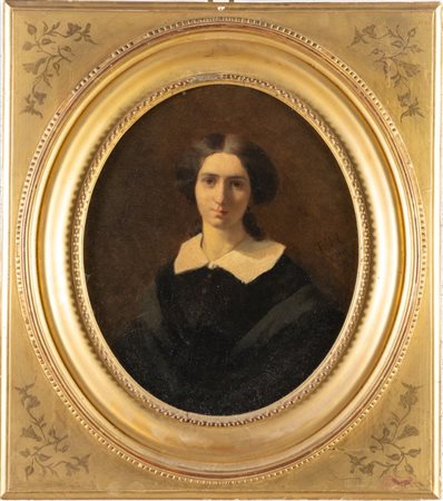 Pittore del XIX secolo. Ritratto femminile.