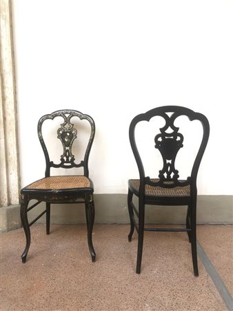 Coppia di sedie Vittoriane del XIX secolo.