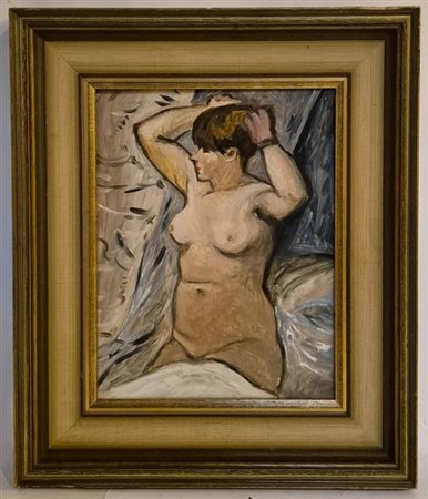 Pittore tra XIX e XX secolo. Donna nuda che si pettina (da Edouard Manet).