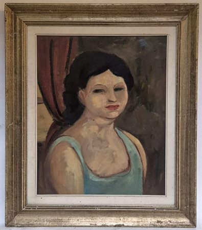 Luigi Spazzapan (Gradisca d'Isonzo, 1889 – Torino, 1958). Ritratto femminile.