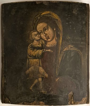 Icona raffigurante Madonna con Bambino