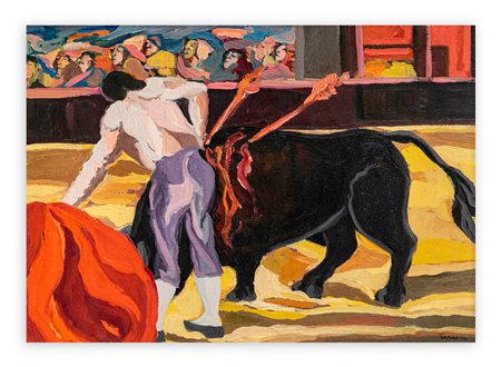 SAVERIO TERRUSO (1939-2003) - Corrida a Malaga