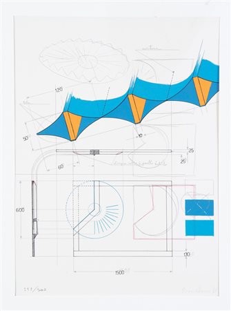 Agostino Bonalumi (Vimercate 1935-Desio 2013) Senza titolo Serigrafia...