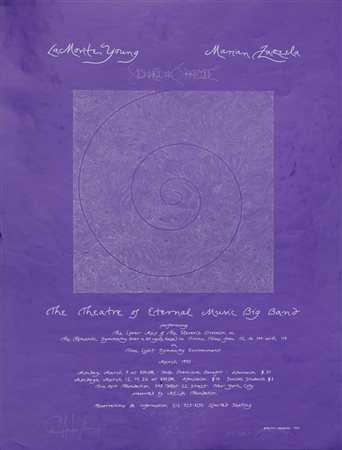 Mariann Zazeela (New York 1940-2024) La Monte Young Stampa su carta 56x43 cm