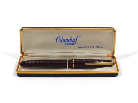 Penna stilografica laminata oro 750, Columbus