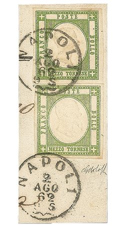 Antichi Stati Italiani - Napoli - Province Napoletane - 1861 - 1/2 tornese  + 1/2 tornese (17 + 17c)