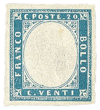 Antichi Stati Italiani - Sardegna - 1855 - 20 cent (15f)