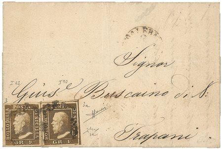 Antichi Stati Italiani - Sicilia - Lettera (3 + 3a cat.17500)