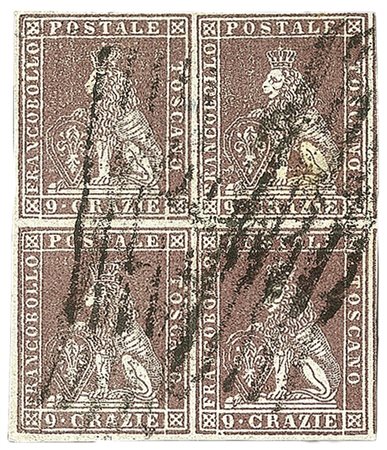 Antichi Stati Italiani - Toscana - 1851 - 9 crazie (8 cat.22000)