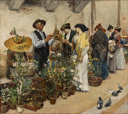 Luigi Serena - Il mercato dei fiori
