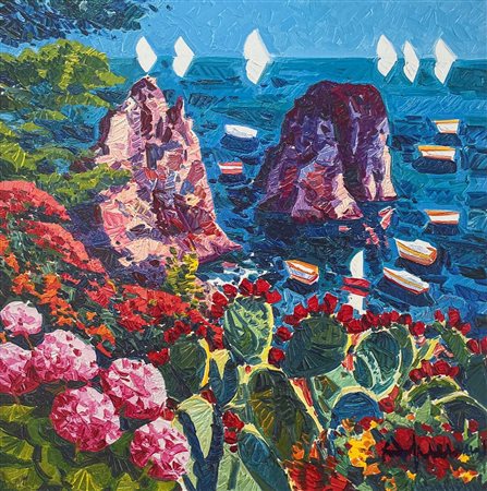 Athos Faccincani “Capri, la maestosità dei Faraglioni”