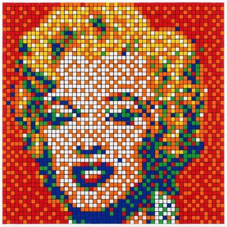 INVADER “Rubik Shot Red Marilyn”