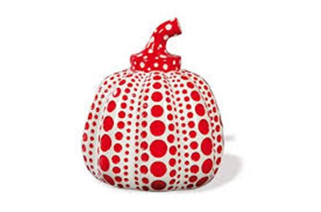 Yayoi Kusama “Pumpkin” (White and Red)