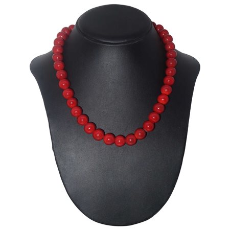 Collana in giada rossa