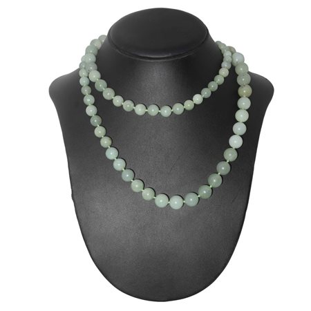 Collana  in giada verde chiara