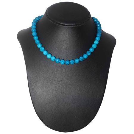 Collana in apatite blu