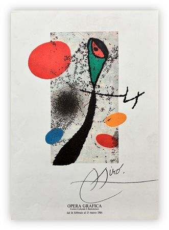 JOAN MIRÓ - Senza Titolo, 1984