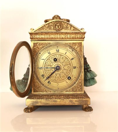 Pendule d'Officier, firmata Courvoisier & Comp 1810 circa 25 x 15 x 12 cm in...