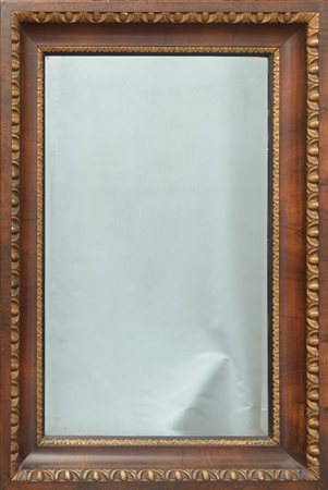 Specchiera metà del XIX secolo legno intagliato e dorato 98 X 65 cm Cornice...