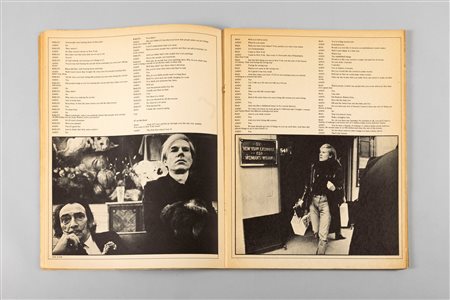 Andy Warhol (Pittsburgh 1928-New York 1987)  - Transcript of David Bayley's ATV Documentary, 1972