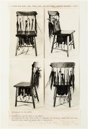 Geoffrey Hendricks (Littleton 1931)  - A Chair with Roots, Legs, Words, Back, Hair and Teeth , 1973
