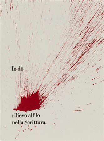 Ugo Carrega (1935-2014)  - Io dò rilievo all'Io nella scrittura