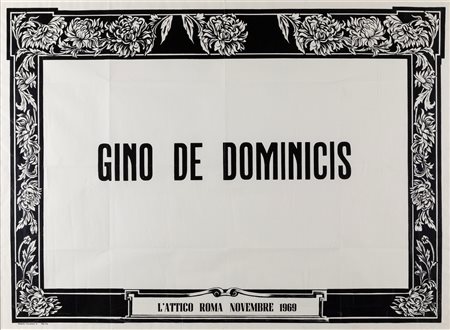 Gino De Dominicis (Ancona 1947-Roma 1998)  - Manifesto mortuario, 1969