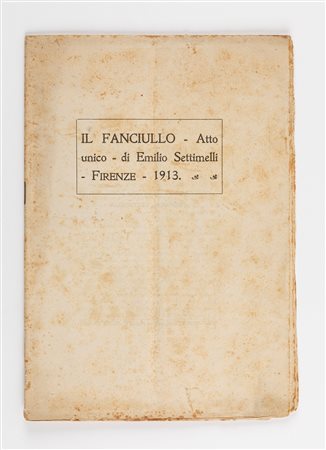 Emilio Settimelli - Il Fanciullo, 1913