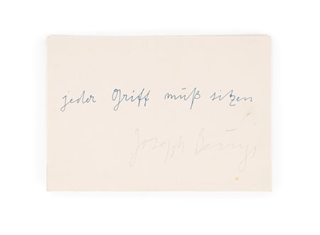 Joseph Beuys (1921-1986)  - Jeder Griff..., 1973