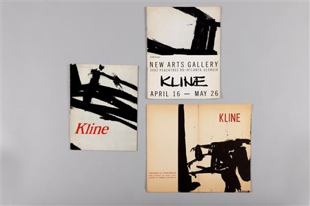 Franz Kline (Wilkes-Barre 1910-New York 1962)  - Due inviti e due cataloghi