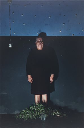 Michele Zaza (Molfetta 1948)  - Ritratto celeste , 1977