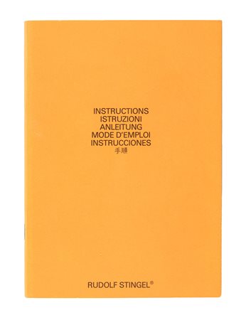 Rudolf Stingel (Merano 1956)  - Instructions. Istruzioni. Anleitung. Mode d'emploi. Instrucciones