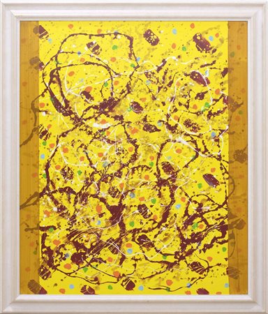 Gastone Biggi, I suoni del vento, 2011, industrial paint su tela, 120x100 cm,...