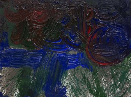 Hermann Nitsch, Senza titolo, 2017, acrilici su tela, 150x200 cm, opera...