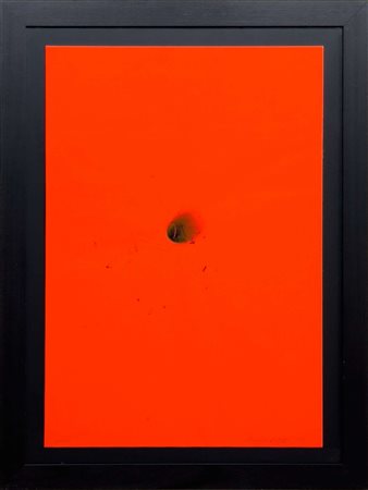 Bernard Aubertin, Semema, 1990, bruciature su cartoncino, 100x70 cm,...