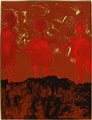 Tano Festa, Erinni, 1984, acrilico su tela, 200x150 cm, archivio delle Opere...
