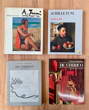FUNI E DE CHIRICO - Lotto unico di 4 cataloghi