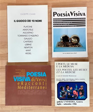 POESIA VISIVA - Lotto unico di 4 cataloghi
