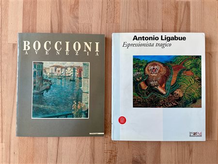 ANTONIO LIGABUE E UMBERTO BOCCIONI - Lotto unico di 2 cataloghi