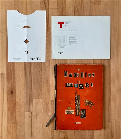 BRUNO MUNARI - Lotto unico di 1 catalogo e 1 scultura da viaggio