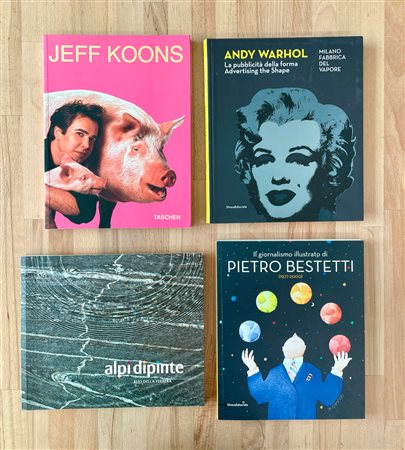 JEFF KOONS E ANDY WARHOL - Lotto unico di 4 cataloghi