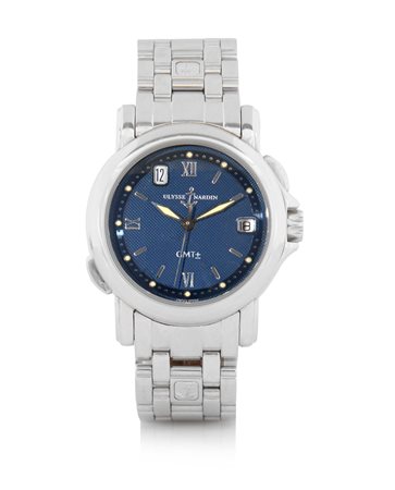 ULYSSE NARDINULYSSE NARDIN SAN MARCO GMT N. 5116 SERIE RECENTE.Cassa in...