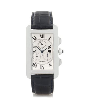 CARTIERCARTIER TANK AMERICANE CHRONOFLEX SERIE RECENTE. Cassa n. 280239CD...