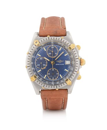 BREITLINGBREITLING CRONOGRAFO ANNI '90. Cassa in acciaio e oro giallo 18 kt...