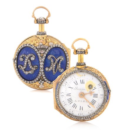 ANONIMOFIRMATO BREGUET A PARIS N. 576 1780 CA. Cassa in oro giallo 18 kt con...