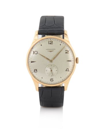 LONGINESLONGINES ANNI '50. Cassa in oro rosa 18 kt (buono). Quadrante...