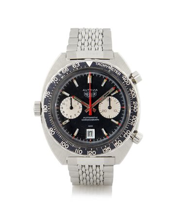 HEUERHEUER AUTAVIA CRONOGRAFO REF.1163 ANNI '70.Cassa n.273371 tonneau in...