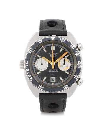 HEUERHEUER AUTAVIA CRONOGRAFO REF. 1163 ANNI '70. Cassa n. 245413 tonneau in...