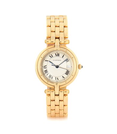 CARTIERCARTIER PARIS PANTHERE RONDE' ANNI '90. Cassa in oro giallo 18 kt con...