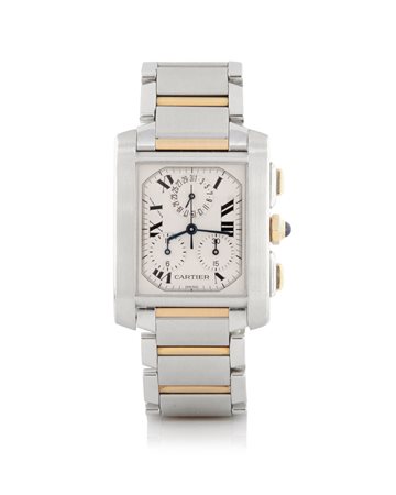 CARTIERCARTIER PARIS CRONOFEX SERIE RECENTE.Cassa n. BB25142 rettangolare in...